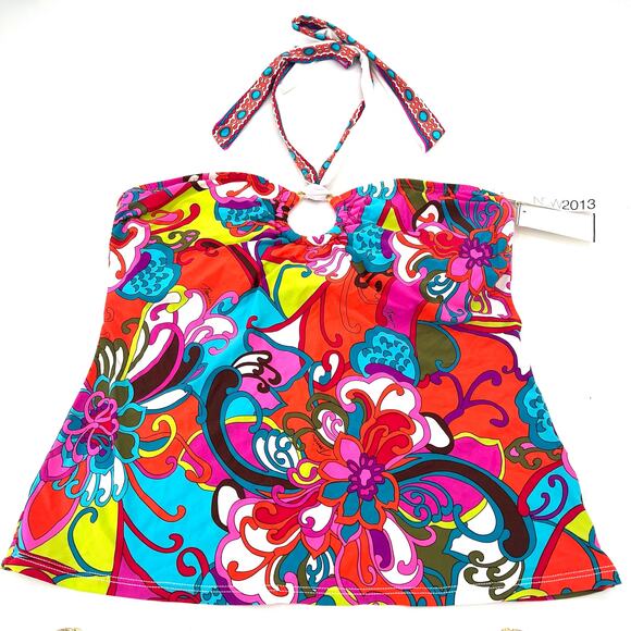 Trina Turk multicolor women’s swim tank top tankini and bikini set - Picture 3 of 12